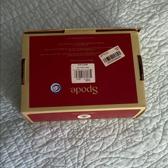 Spode Christmas Tree Peppermint Dip Set - Red and White - Picture 4 of 4